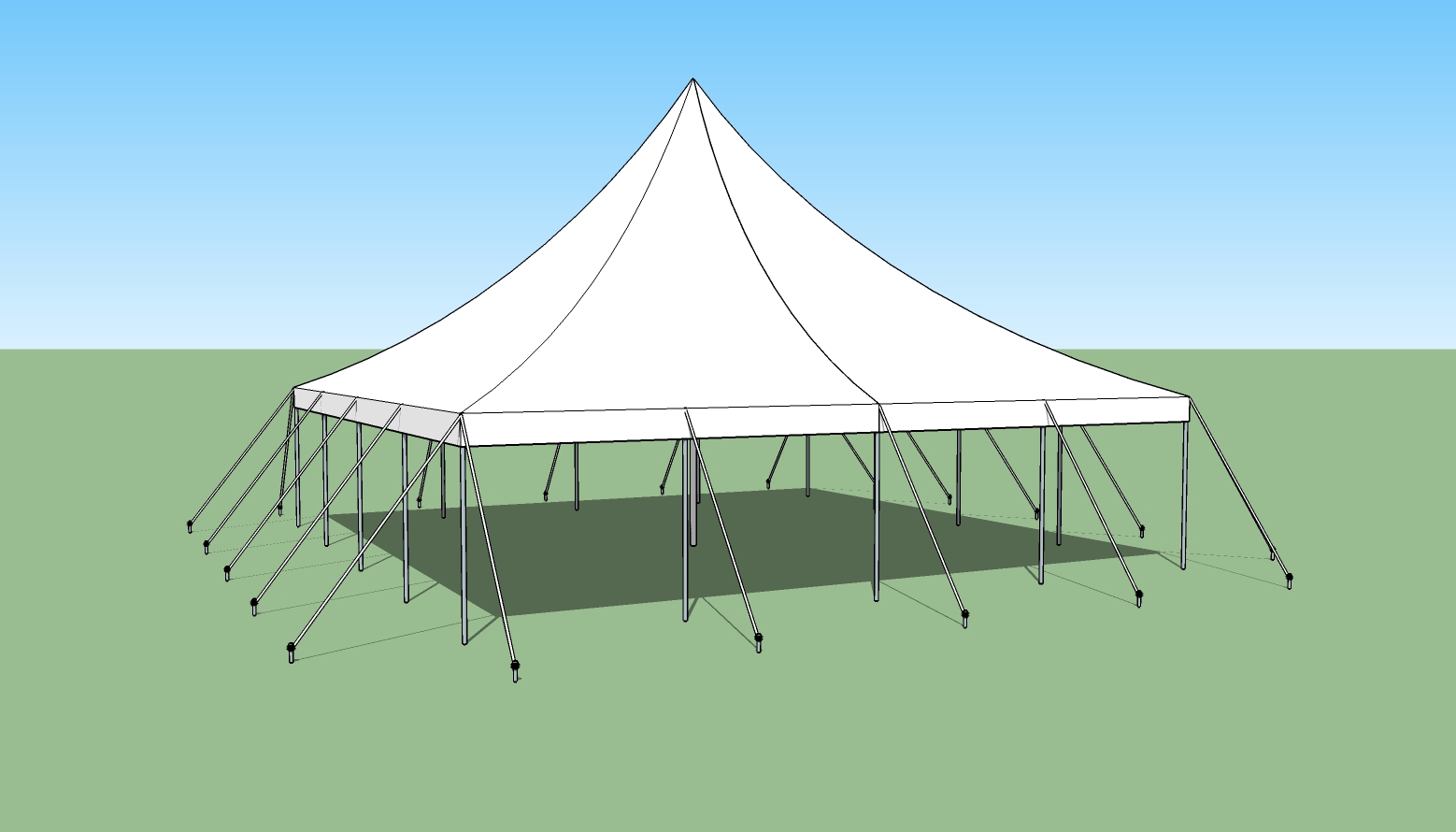30x30 high Peak Party tent